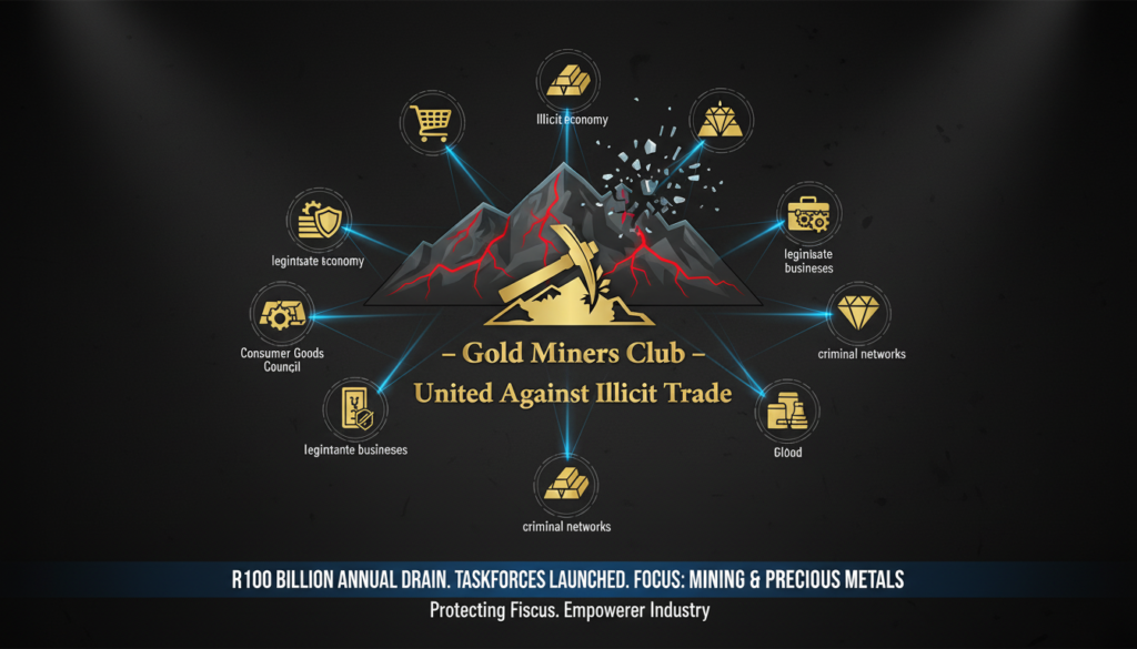 illicit economy drains an estimated R100 billion annually from the fiscus, the Consumer Goods Council of South Africa