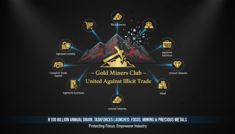 illicit economy drains an estimated R100 billion annually from the fiscus, the Consumer Goods Council of South Africa